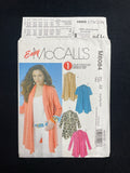 2010 McCall's 6084 Sewing Pattern - Adult Cardigans FACTORY FOLDED