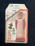 1983 Simplicity 6180 Sewing Pattern - Child's Dresses and Pinafore