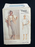 1980's Vogue 1329 Sewing Pattern - Adult Dress, Blouses, and Pants