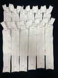 Zippers 7" Large Coil - White