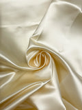 7/8 YD Acetate Bridal Satin Vintage Remnant - Cream
