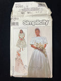 1989 Simplicity 9050 Sewing Pattern - Adult Jessica McClontock Wedding Gown and Dress FACTORY FOLDED
