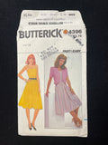 1980's Butterick 4396 Sewing Pattern - Adult Dress and Jacket FACTORY FOLDED