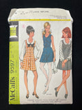 1968 McCall's 9597 Sewing Pattern - Junior Dresses or Jumpers
