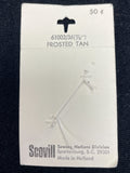 Button Plastic Set of 2 in 3 Sizes Vintage - "Frosted Tan"