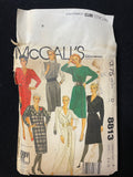 1983 McCall's 8813 Sewing Pattern - Adult Dresses UNCUT