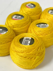 Cotton Pearl Size 8 - Yellow