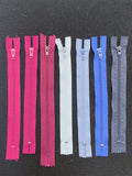 Zippers 7" Nylon Coil - Pinks and Blues
