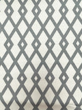 Cotton Duck - Off White with Gray Diamonds