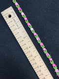 Cotton Trim Vintage - Pink and Fuchsia Flowers