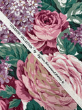 Cotton Vintage - Roses and Lilacs with Green Leaves