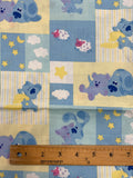2001 7/8+ YD Quilting Cotton - "Blues Clues"