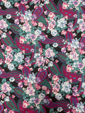 Cotton Vintage - Flowers and Paisley on Black