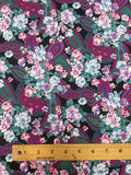 Cotton Vintage - Flowers and Paisley on Black