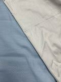 1 1/2 YD Cotton Sateen Backed Chambray EXTRA WIDE - Blue and Light Gray