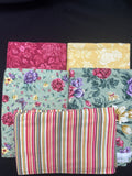 Cotton Flannel Bundle - Various Coordinating Florals and Stripe