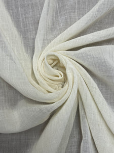 Poly Blend Voile Vintage - Cream