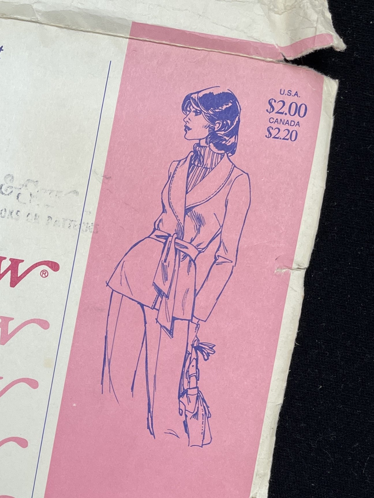 1974 Stretch & Sew 1060 Sewing Pattern - Shawl Collar Jacket FACTORY FOLDED
