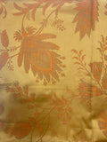 Cotton Sateen Brocade EXTRA WIDE Remnant Bundle - Non-Metallic Copper and Orange