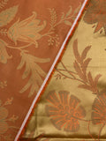 Cotton Sateen Brocade EXTRA WIDE Remnant Bundle - Non-Metallic Copper and Orange