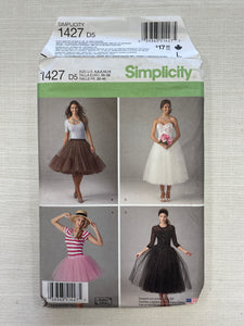 2014 Simplicity 1427 Pattern - Women's Petticoats and Skirts FACTORY FOLDED