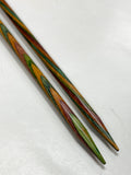 Knitting Needles Wood Size 9 - Rainbow