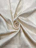 Cotton Sateen Jacquard EXTRA WIDE - Beige, Oyster, or Off White