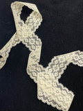 Nylon Floral Lace Trim Vintage - Cream
