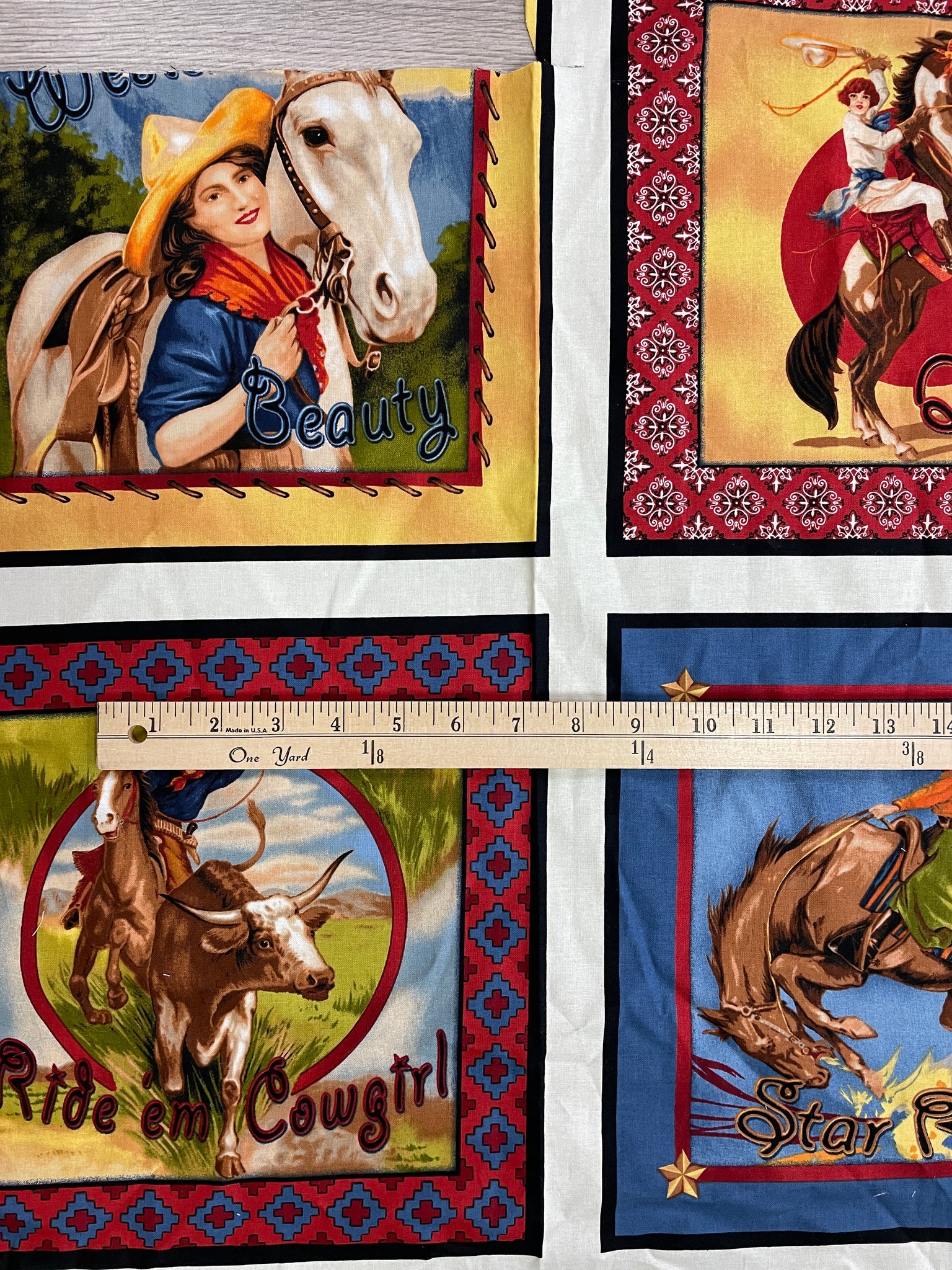 Quilting Cotton Panel Samples Bundle of 2 - Rodeo