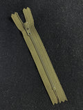 Zippers 4" Nylon Coil - Army Green