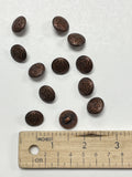 Buttons Plastic Set of 12 - Bronze