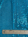 1 YD Polyester Knit Lurex with Confetti Dot - Turquoise