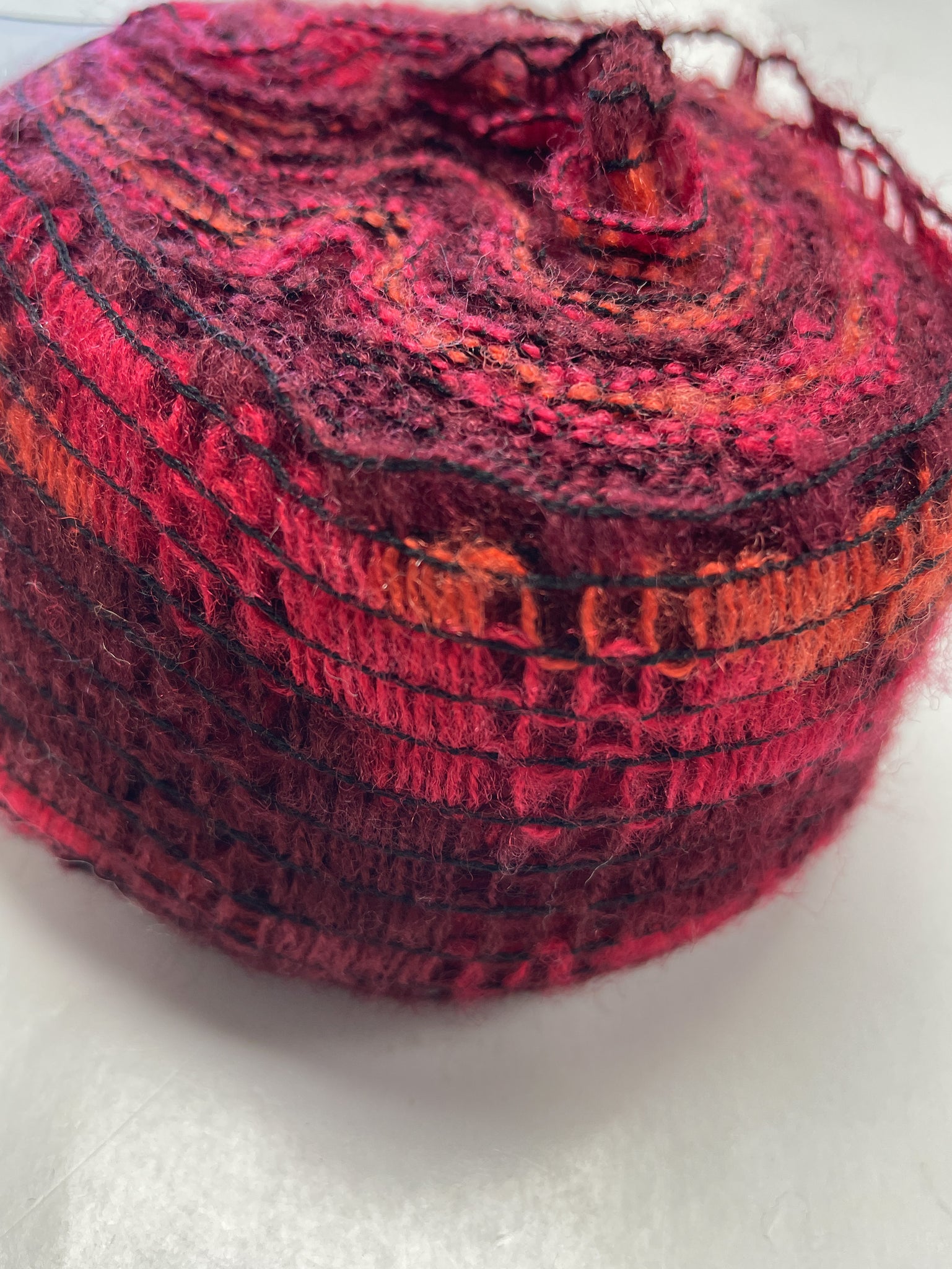 Ribbon Yarn Acrylic/Polyester - "Bordeaux"