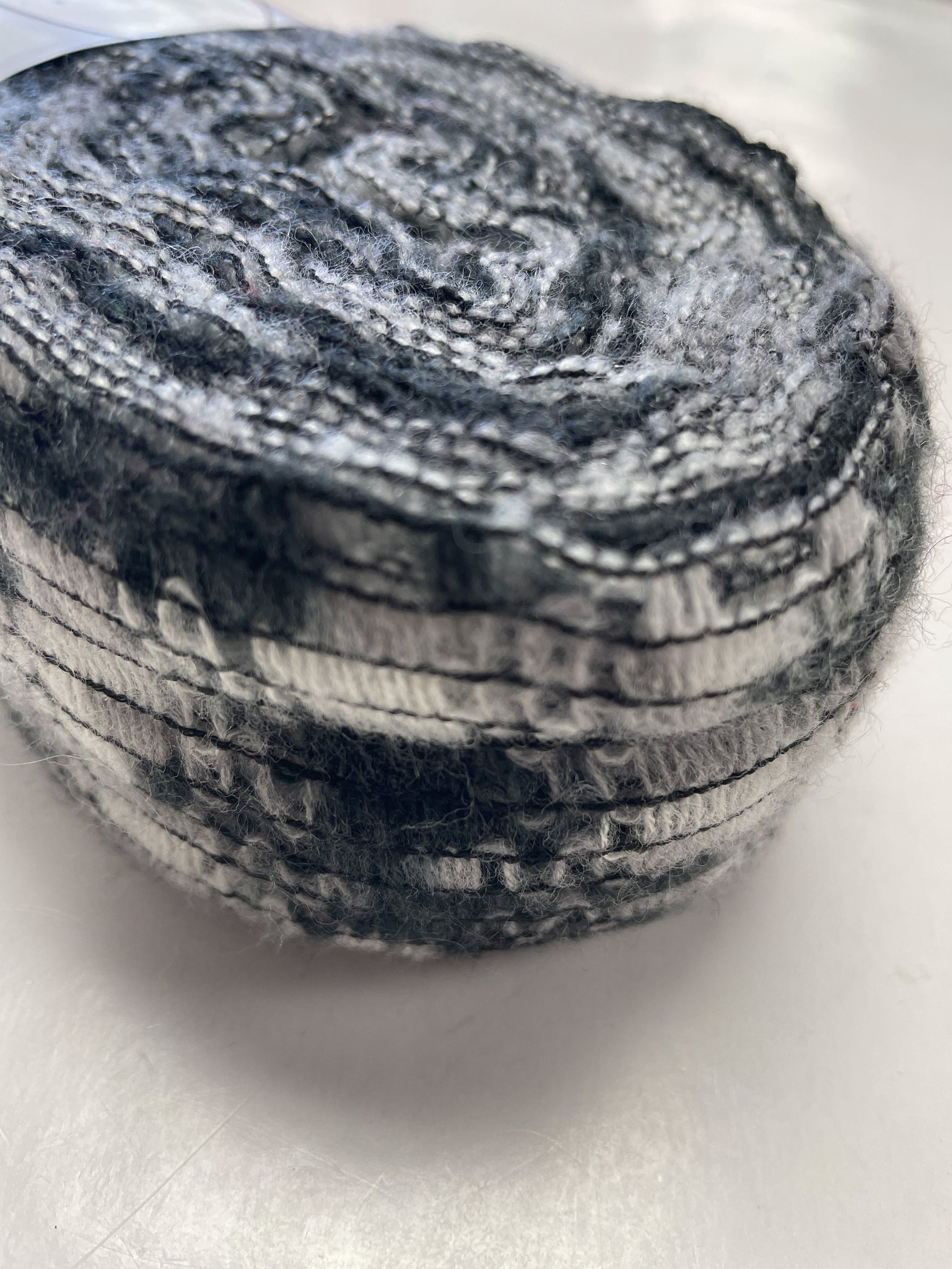 Ribbon Yarn Acrylic/Polyester - Multi Gray