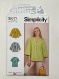 SALE 2021 Simplicity 9333 Sewing Pattern - Tops FACTORY FOLDED