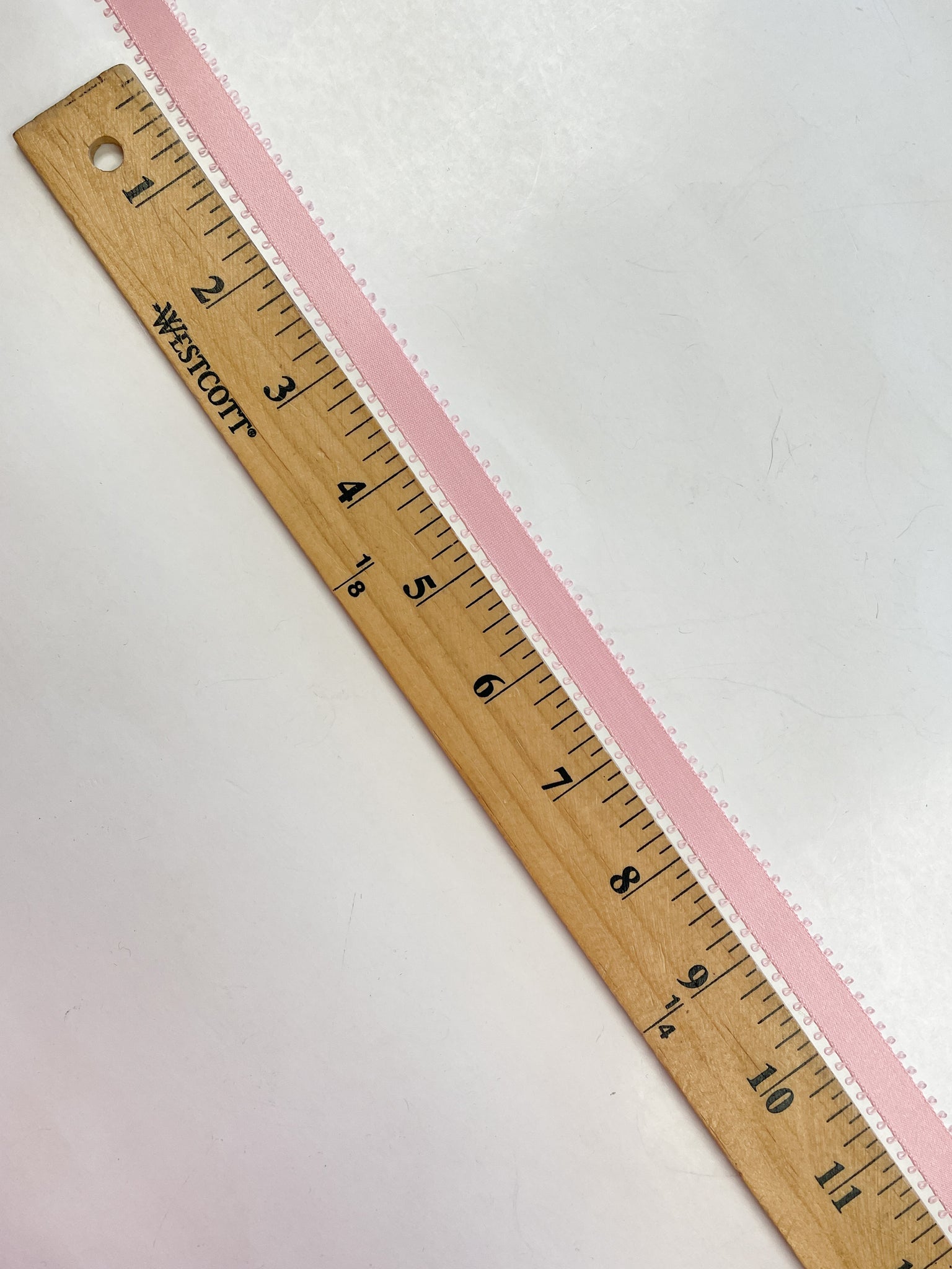 SALE Rayon Picot Double Satin Ribbon- Pink