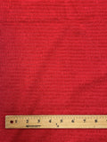 1 2/3 YD Nylon Terry Cloth Knit with Self Stripes Vintage - Cherry