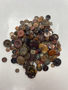 Button Bundle - Browns and Tans 1/2 POUND