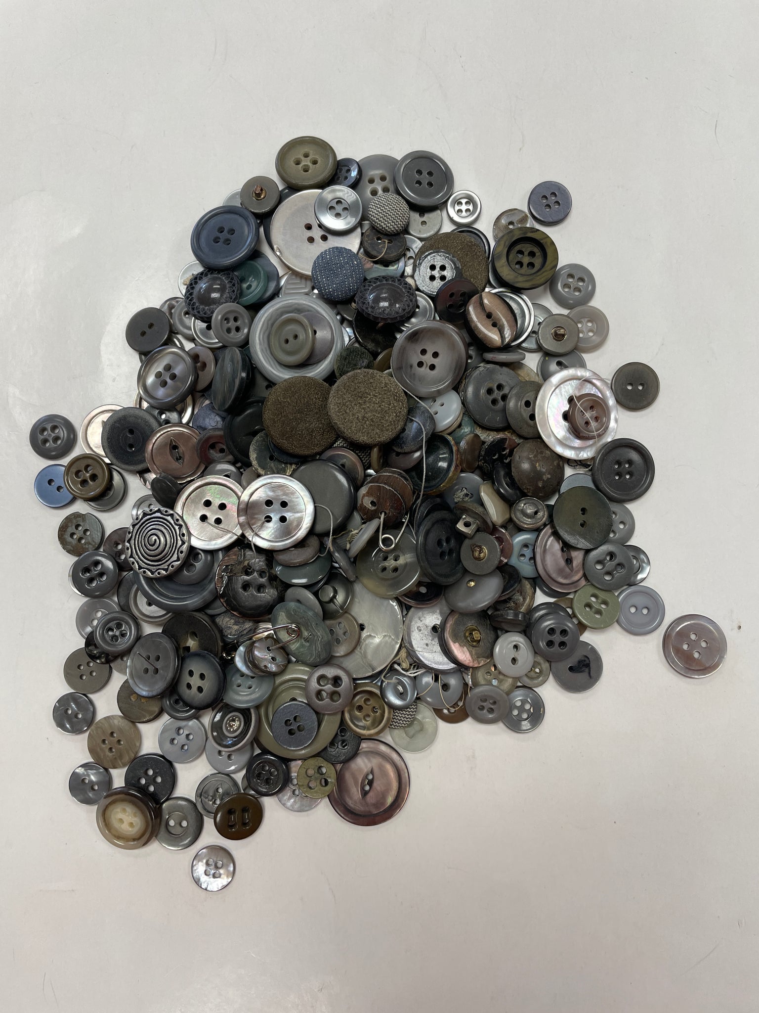 Button Bundle - Grays 1/2 POUND