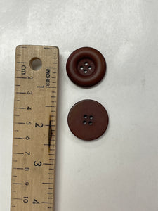 Button Set of 2 - Brown