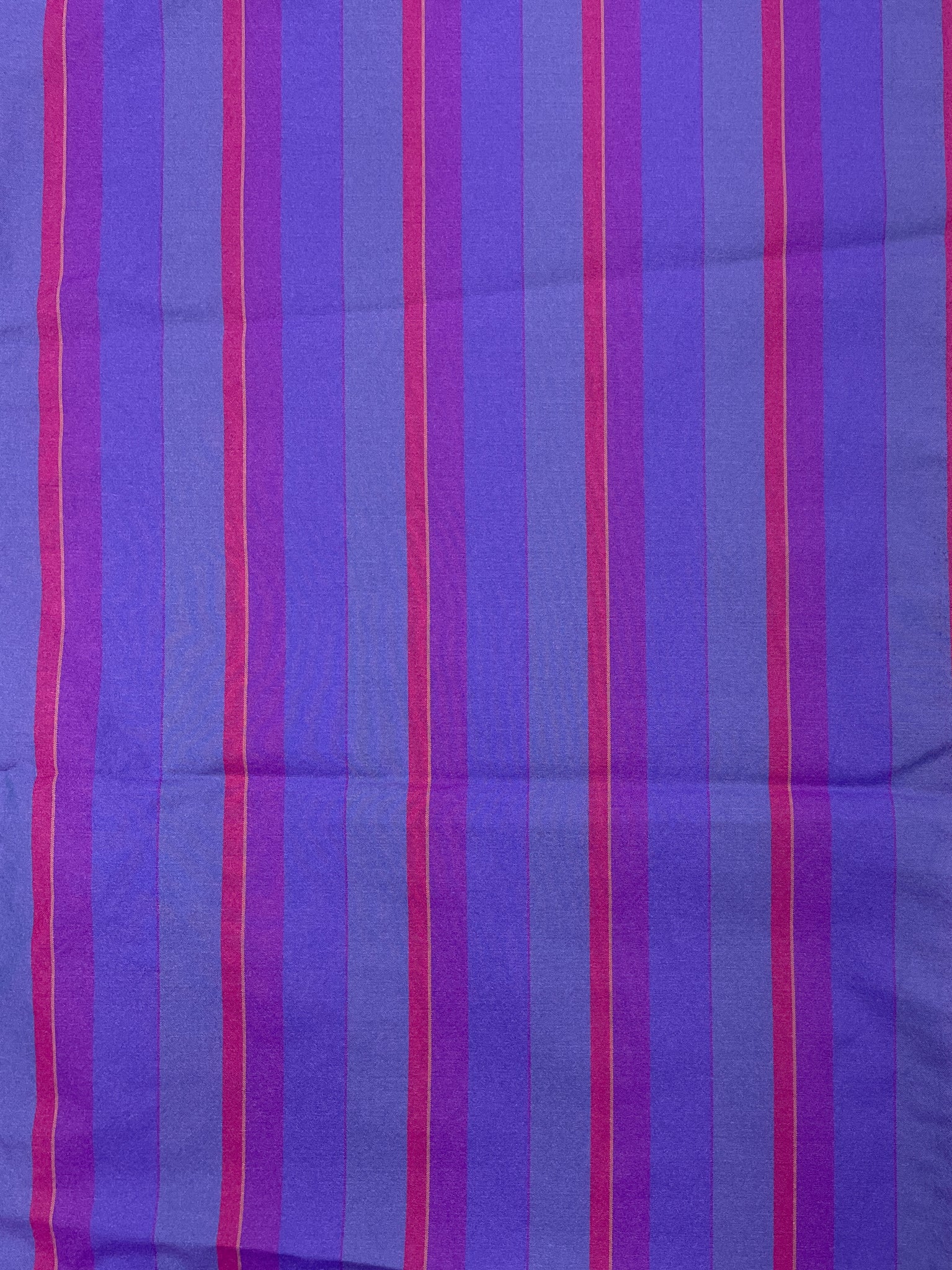 2 1/2 YD Polyester Yarn Dyed Stripes - Purples and Red