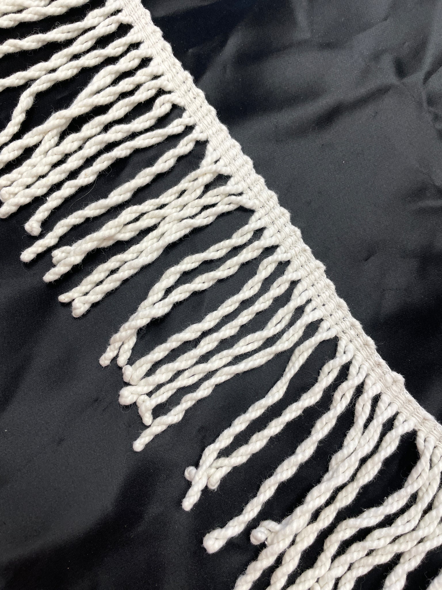 Cotton Bullion Fringe Bundle Salvaged - Off White