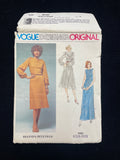 1970's Vogue 1585 Sewing Pattern - Adult Dress FACTORY FOLDED