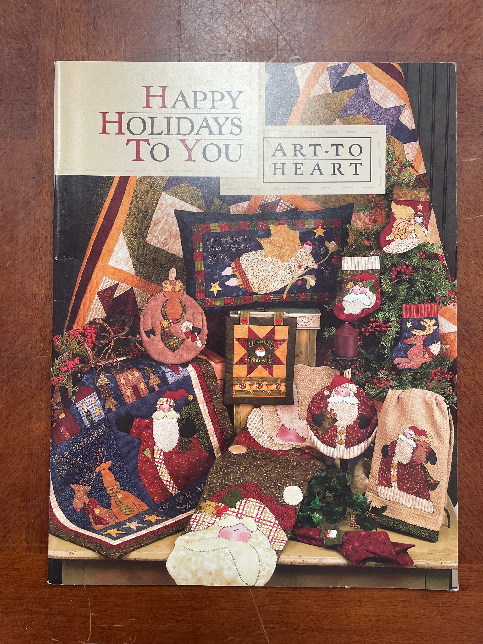 2003 Quilted Appliqué Pattern Book - "Happy Holidays to You"