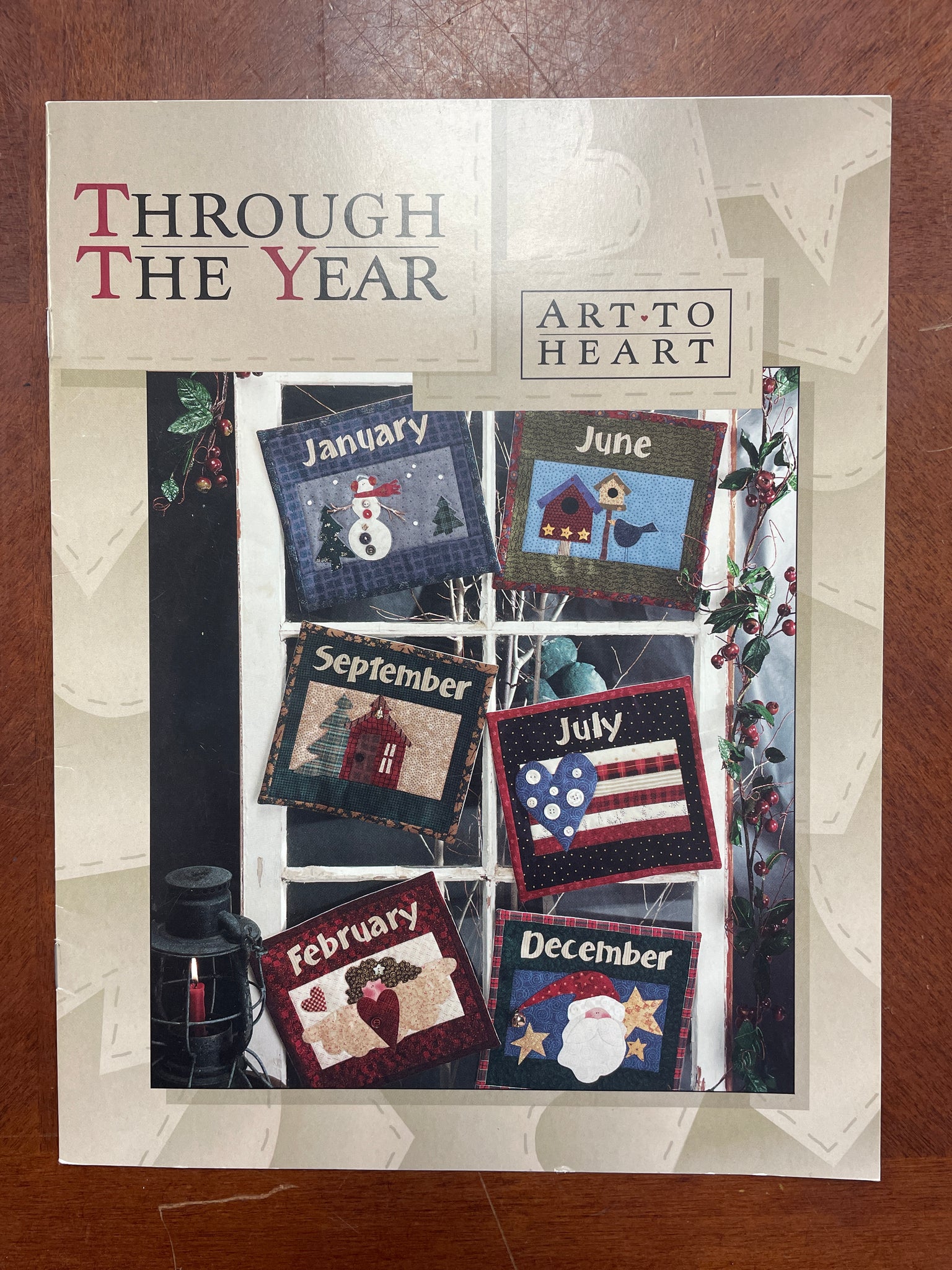 1996 Quilted Appliqué Pattern Book - "Through the Year"