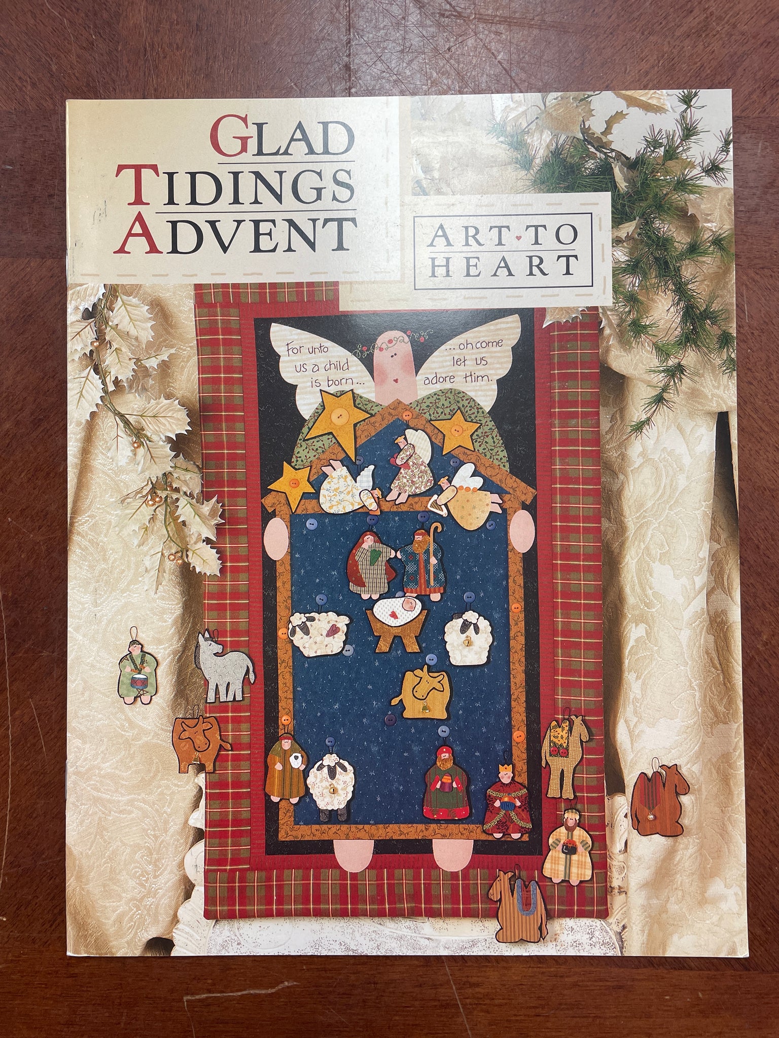 1999 Quilted Appliqué Pattern Book - "Glad Tidings Advent"