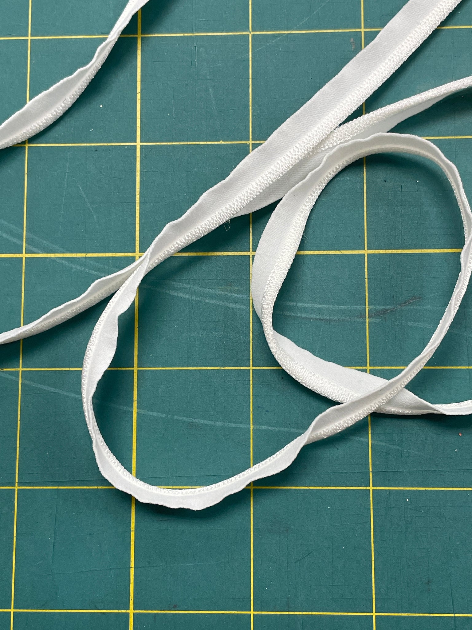 Sale Nylon Blend Stretch Piping - White