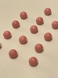 Buttons Plastic Set of 13 - Dusty Pink