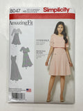 2016 Simplicity 8047 Sewing Pattern - Dress FACTORY FOLDED
