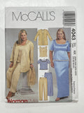 2003 McCall's 4043 Sewing Pattern - Jacket, Tops, Skirt and Pants FACTORY FOLDED